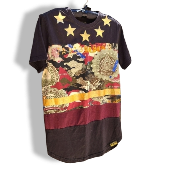 RARE Vtg Y2K Switch Remarkable Japanese Propaganda Graphic Short Sleeve Tee S - Picture 5 of 10